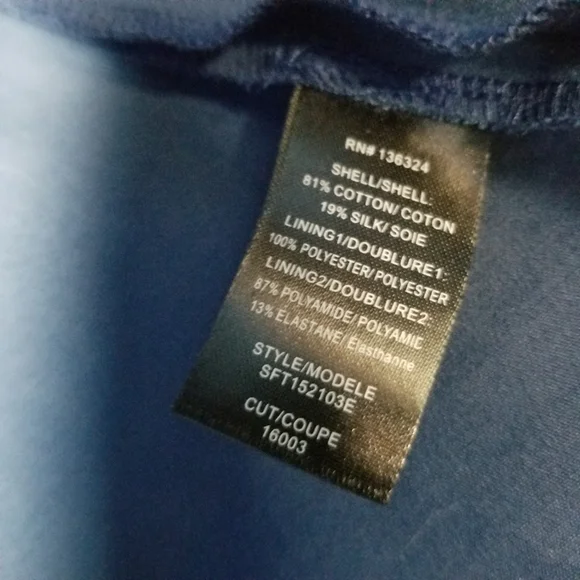 Halston Heritage Women's 10 Blue Strapless Tiered Embroidery Detail Dress Silk - Picture 8 of 12